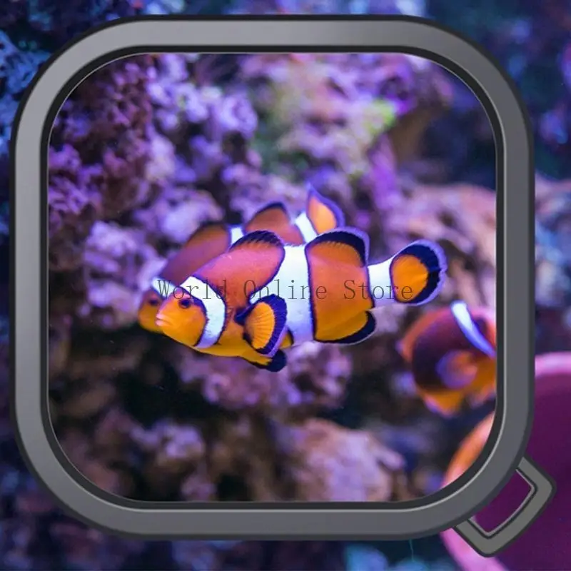 حالة مقاومة للماء مع مرشح الغوص لـ 10 9 يدعم Black تحت الماء Snorkeling Deep Diving Filters 87HC