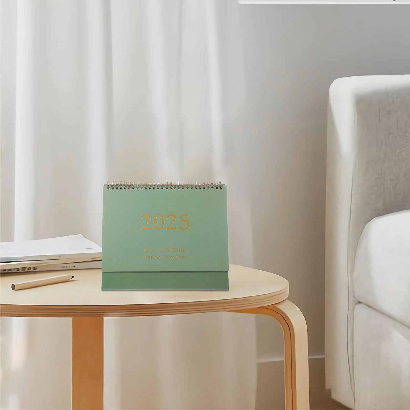 

Минималистичный флип-календарь на 2024-2025 годы, небольшой стоячий настольный календарь от 2024 до декабря 2024 года, органайзер для офисного расписания