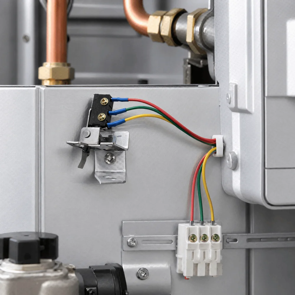 With Bracket Micro Switch With Bracket Black Accessories Water Valve Switch Iron+Plastic Limit Control Accessories Limit Switch