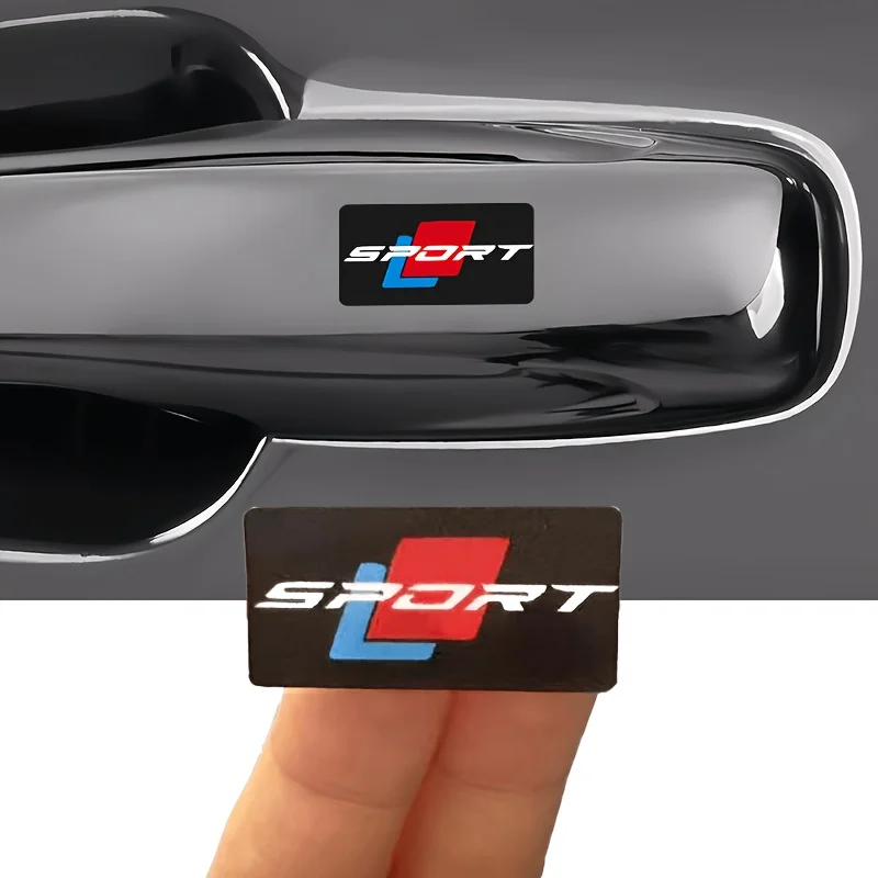1Set Red Blue Sport Pattern Vinyl Stickers, Waterproof Decals for All Cars Motorcycles SUVs Decor