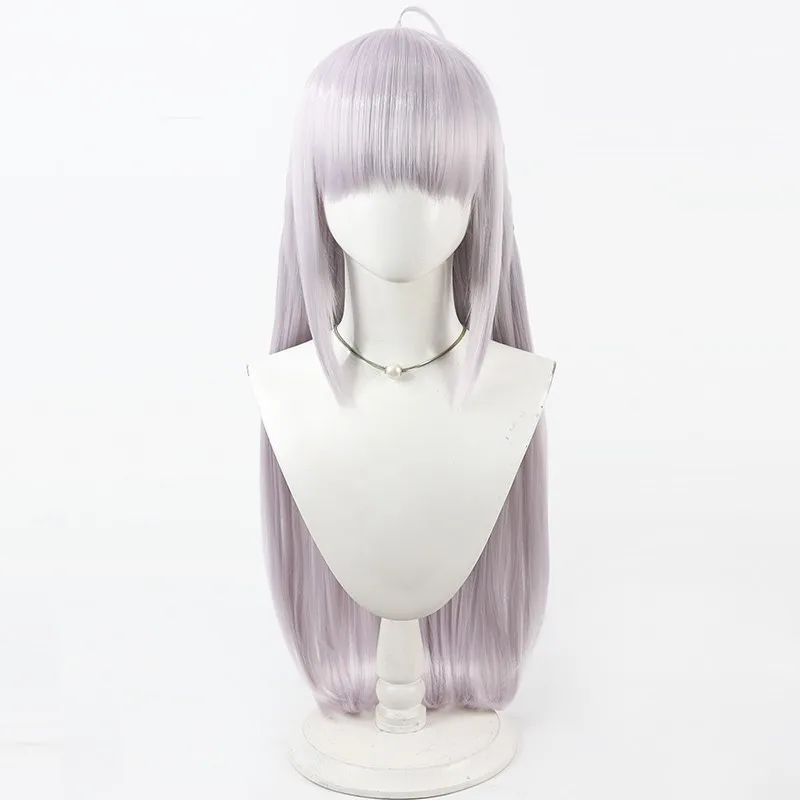 Mignon The Lily of True Love is Stained Red Honjo Manami Cosplay Perücke Hellviolett Simulierte Kopfhaut Lose