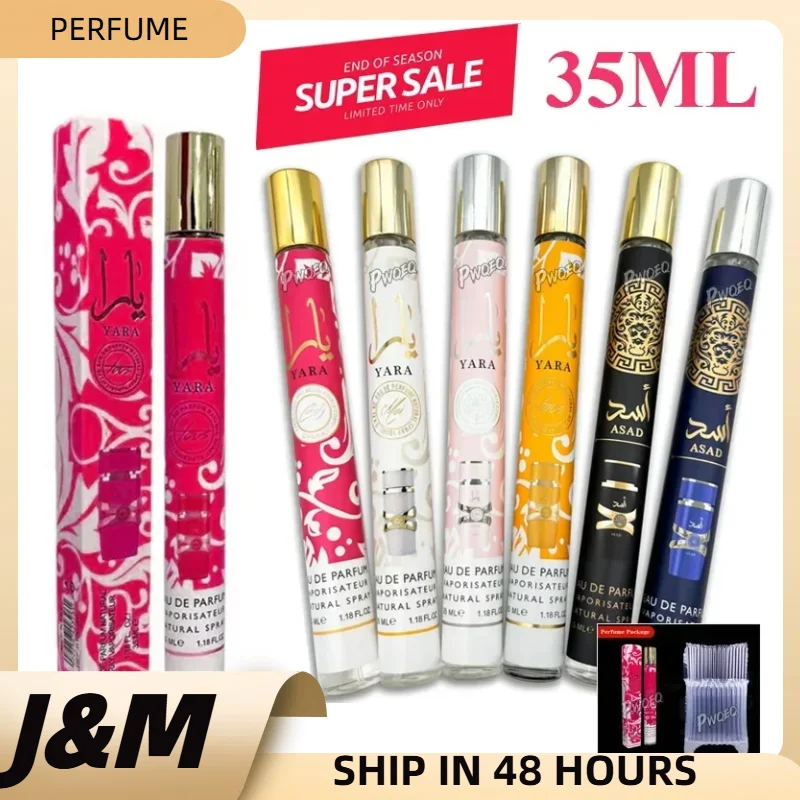 35ML Arabskie Perfumy w Próbce - Damski Trwały Zapach Feromon Eau De Parfum Mała Probówka Unisex Nowe