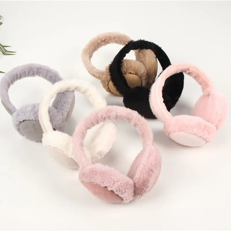 Fleece Ear Warm Adult Outdoor Fashion Cold Protection Earmuffs Ear Cover Personalized Hair Basic Ear Muff Earmuffs Ушная повязка