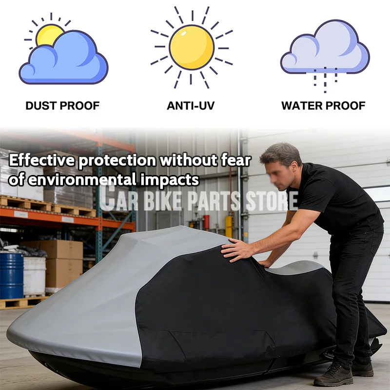 210/420 Jet Ski Trailerable Yellow Cover Protector Waterproof For Yamaha Wave Runner EXR VX Cruiser F Anti UV V-Hull Boat
