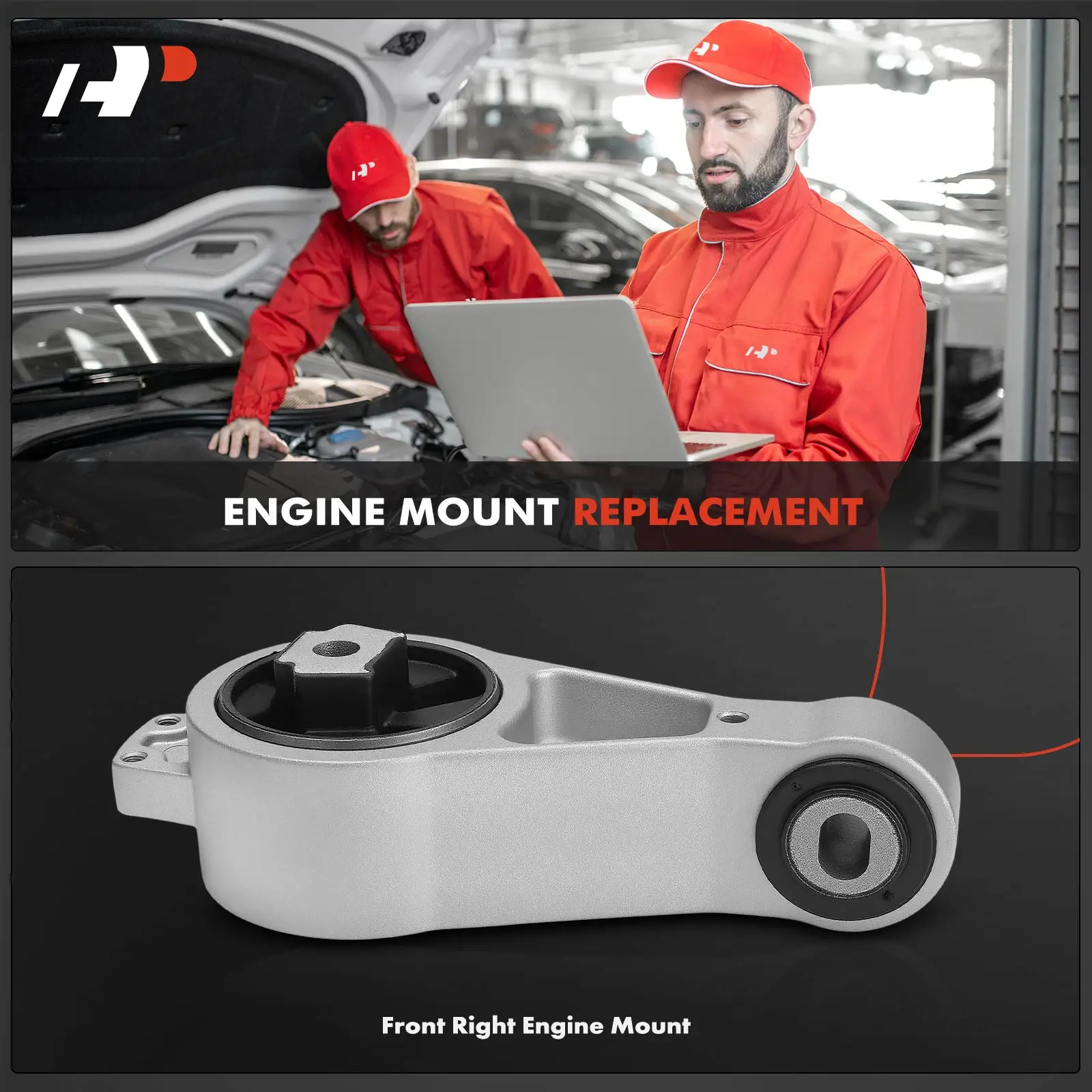 A-Premium Front Right Upper or Rear Engine Mount for Chrysler PT Cruiser 2001-2010 Neon Dodge Neon 2000-2005 SX 2.0 2003-2005