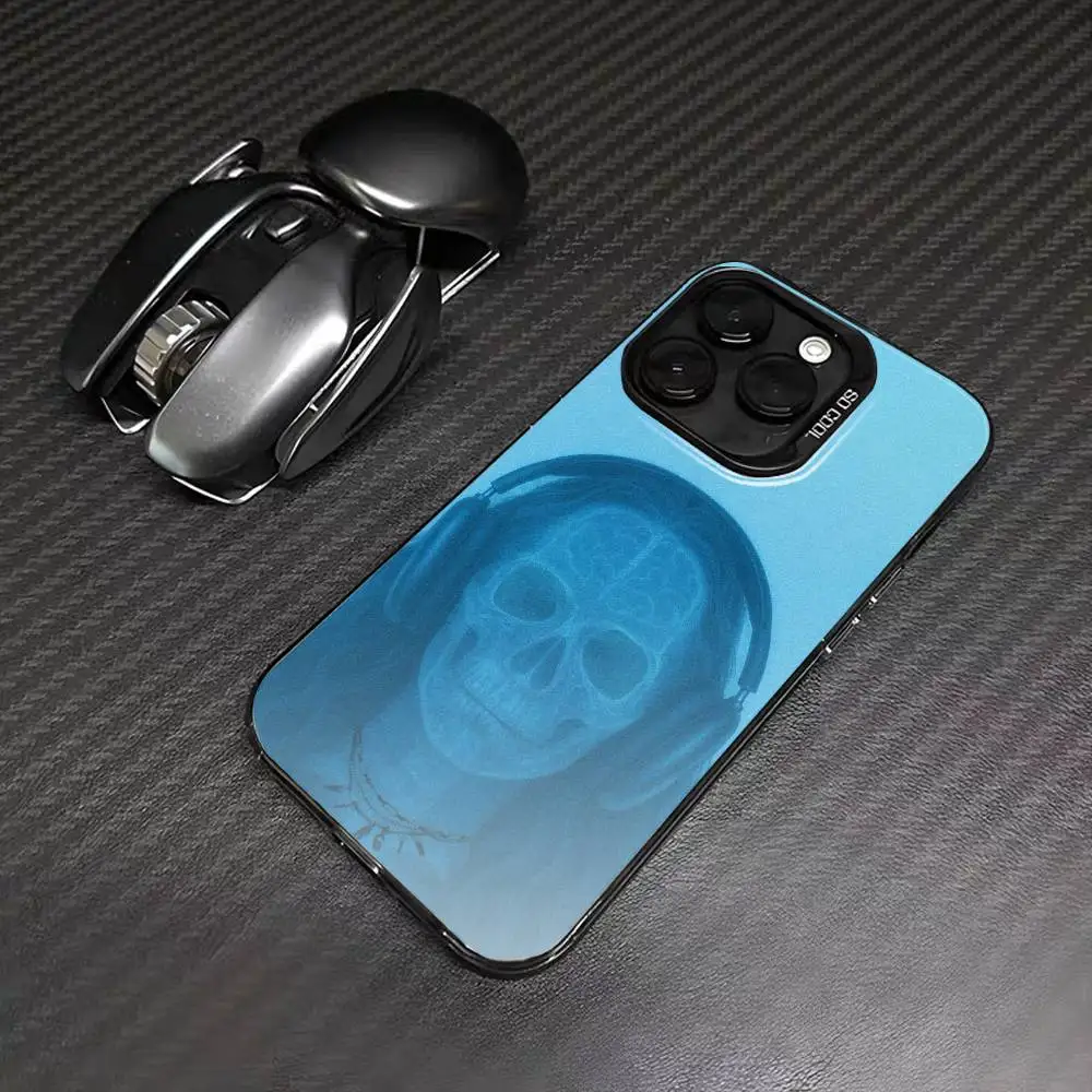 حافظة هاتف Singer L-Lorde V-Virgin لهاتف iPhone 16,15,14,13,12,17,Pro,MAX غطاء أسود غير لامع مقاوم للصدمات