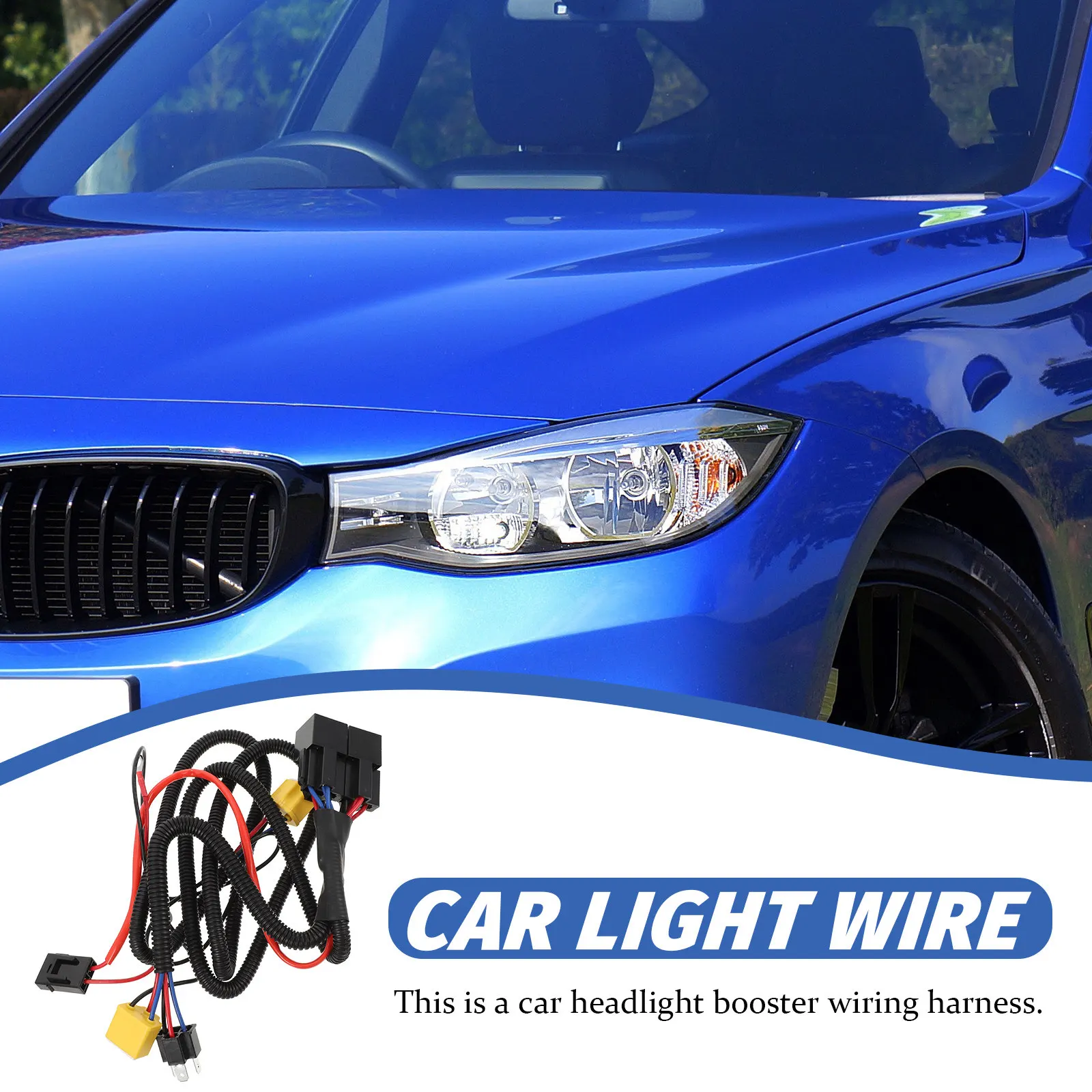 

Car Headlight Wiring Harness for H4 9003 Bulbs Enhanced Brightness Flame Retardant Cable Instantly