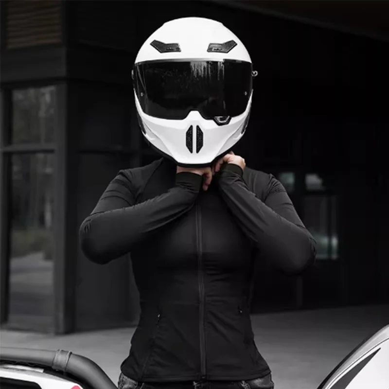 

Classic Retro Full-helmet Cruise Motorcycle Helmet Men and Women All-season Full-coverage Motorcycle Rally Riding Safety Helmets