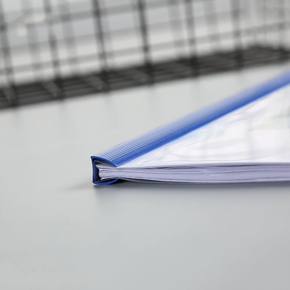 

20Pcs Transparent Plastic Sliding Bar File Folders A4 Paper Organizer for School Office Business Contract Report Document Holder