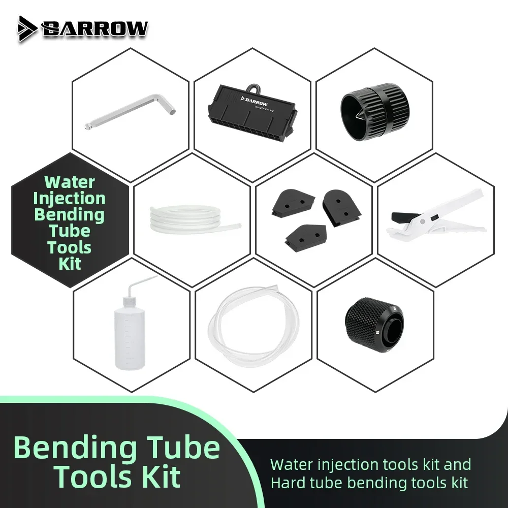 Barrow herramientas de flexión de tubos duros, Combo OD12/14/16mm, tubo duro PETG, PC, herramienta de enfriador de agua, herramienta de inyección de agua