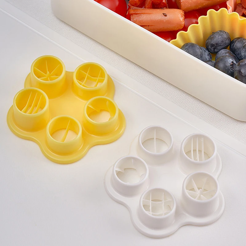 5 In 1 Sausage Hot Dog Cutter Set Flower Crab Octopus Style Ham Sausage Cutter Kitchen Cutting Mold DIY Lunch For Bento Box