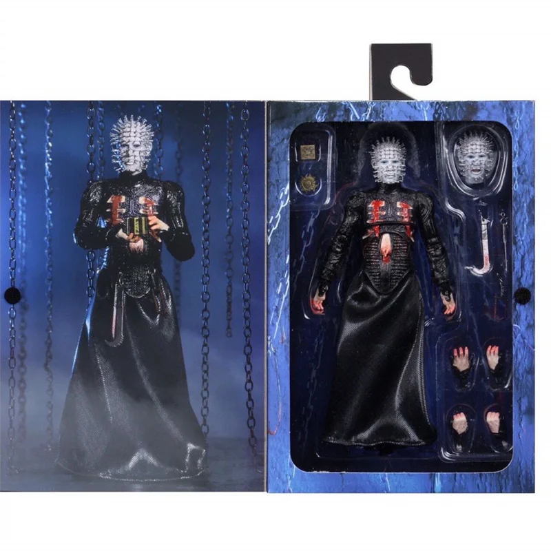 NECA Hellraiser Figure He'll Tear Your Soul Apart Ultimate Pinhead Action Figure PVC Collection Model Toys Gifts Replica
