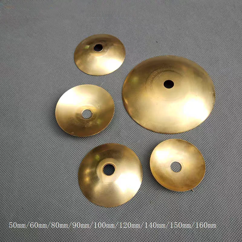 Brass silver gold circular cover curved cover pendant lamp base tray table wall lamp decoration DIY lighting accessories