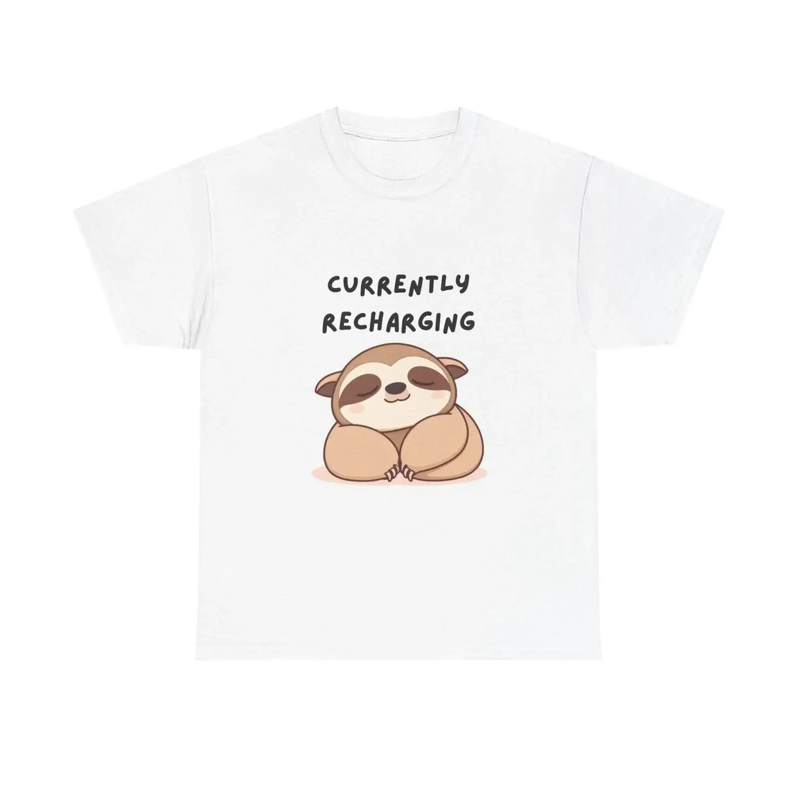 Current Recharging Sloth T Shirt Cozy Chill Lustiges Faultier vintage Washed Slightly Versatile designer clothes fashion