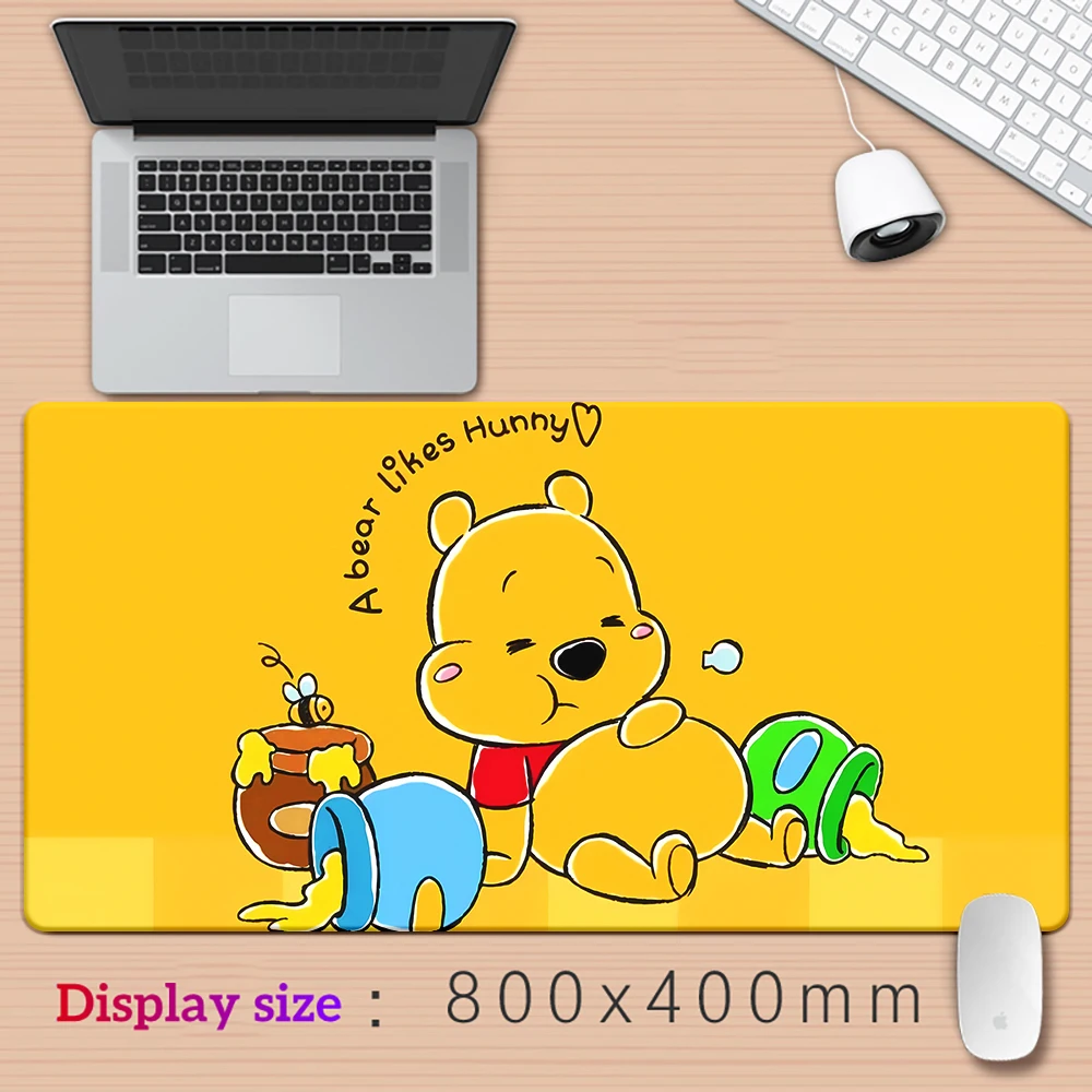 Winnie the Pooh Cartoon Mouse Pad Keyboard Gaming Accessories Mouse Mats, Game Office  coffee table coasters mat, Set up desktop