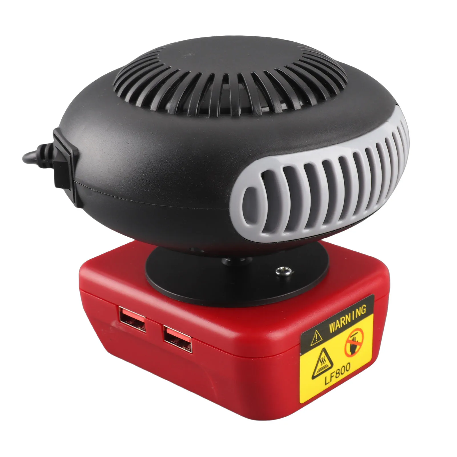 Battery Powered Heater Portable Heating Fan Multi Purpose Cordless Space Heater 2 Gears Temperature Settings 360 Degree Rotation image 2