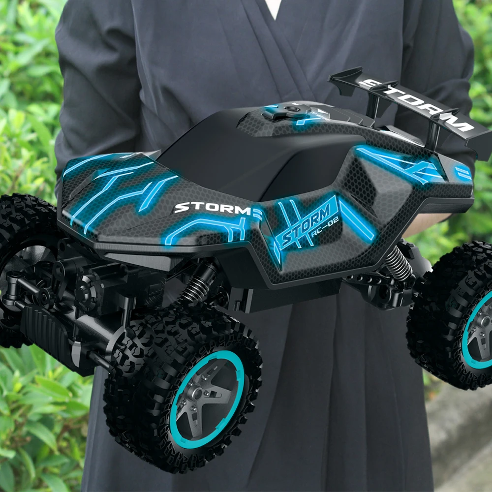 

2,4G 4 WD Rock Climber Cool светильник один клик спрей RC автомобиль быстрое Вождение автомобиль игрушка для мальчика