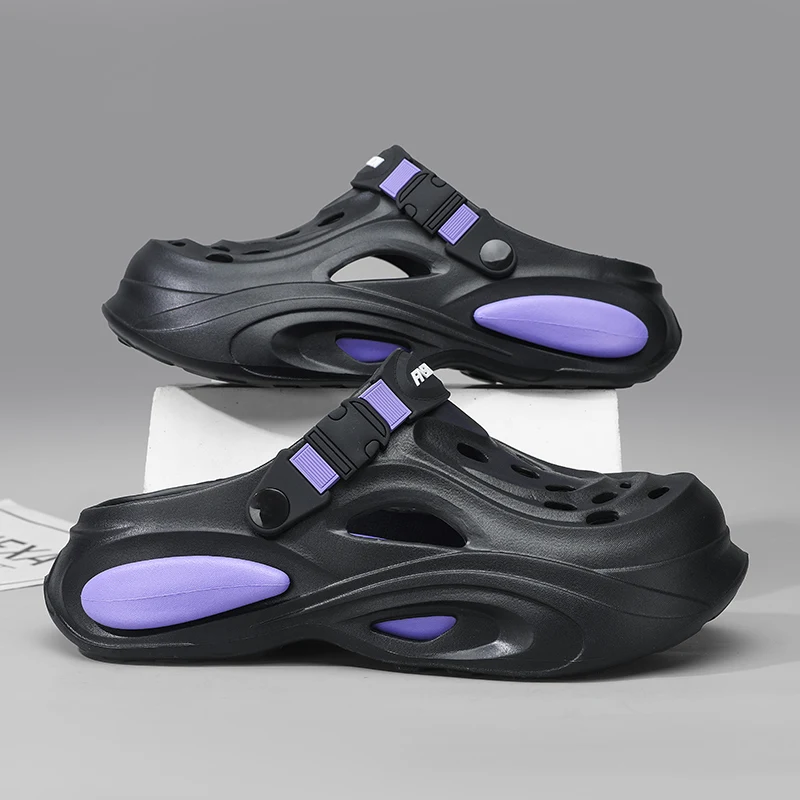 

Summer New Men's Outdoor Slippers EVA Soft Clogs For Man Beach Sandals Slides Garden Shoes Men Casual Shoes Male Beach Slippers