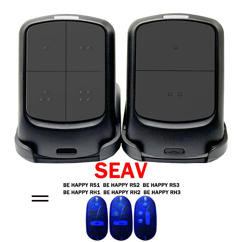

SEAV BE HAPPY RH1 RH2 RH3 RS1 RS2 RS3 433,92 Передатчик дистанционного управления с плавающим кодом Брелок для гаражных ворот