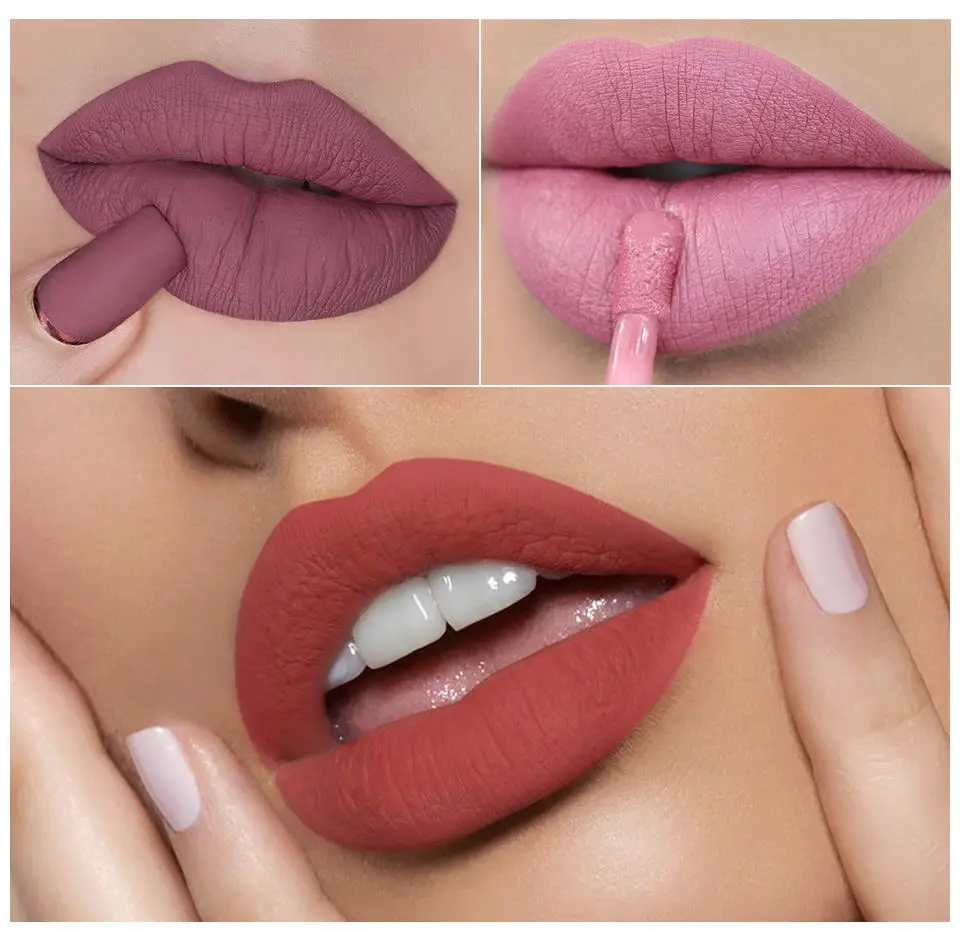 13 color matte sexy lip gloss lipstick long-lasting waterproof lip makeup silky and non sticky VERONNI lip gloss