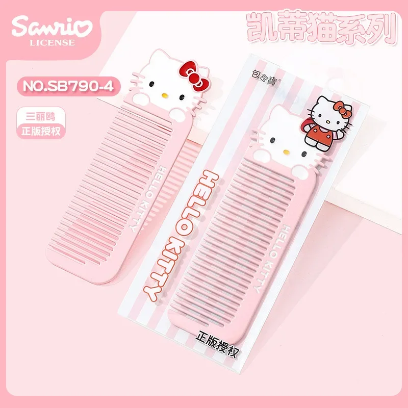 Y2k Sanrio Hello Kitty Anime Kawaii Ins Hair Comb Cute Cartoon Pochacco Kuromi Hair Student Smooth Cleaner Gifts for Kids