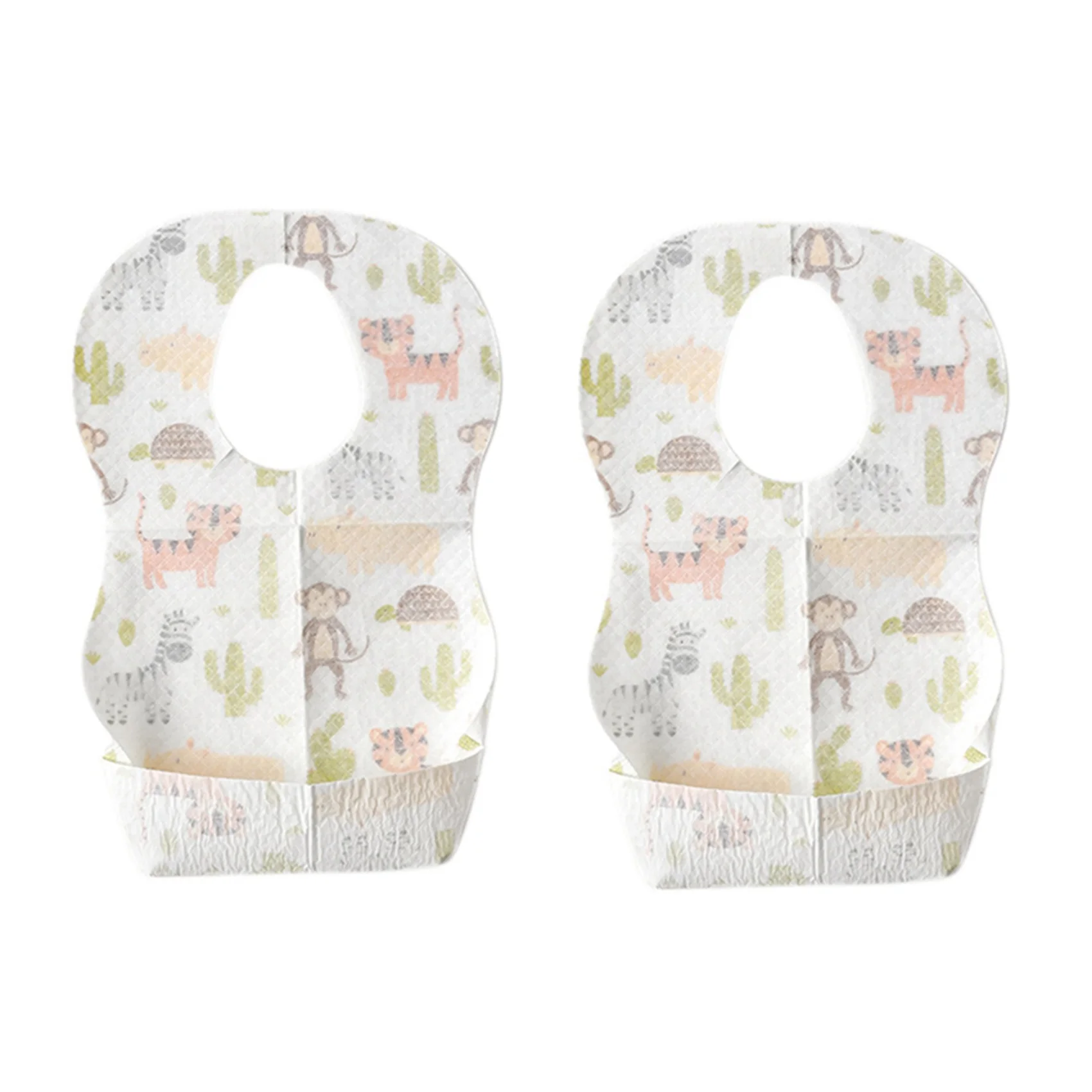 

B78B-20 Pcs Baby Disposable Bibs Non-Woven Fabric Baby Toddler Bibs Feeding Saliva Apron Paper Bibs Portable Bibs