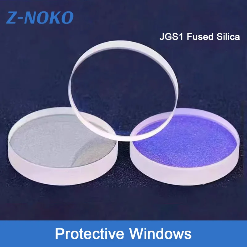 ZNOKO 50pcs Protective Windows/Mirror 30*5 1064nm Optical Lens Quartz Fused Silica For Raytools WSX Precitec Laser Head