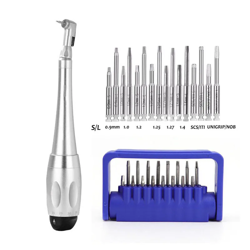 Dental Implant Torque Wrench Handpiece Screwdriver Prosthetic Kit , Dental Clinic Dentistry Repair Tools