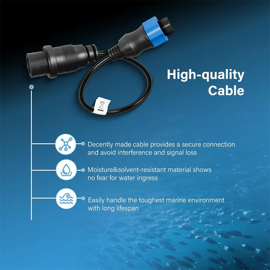 MKR-DSC-10 1852077 DSC-Adapterkabel für Lowrance 7-Pin Fischfinder für Minn Kota Motor Spectrum Chirp Transducer für 2D Sonar – Detail 3