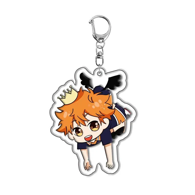 Haikyuu!! Hinata Shoyo Acrylic Keychain Keyring Anime Merchandise Gift Cross-border Stock Dropshipping Ready Ship Pendant view 5