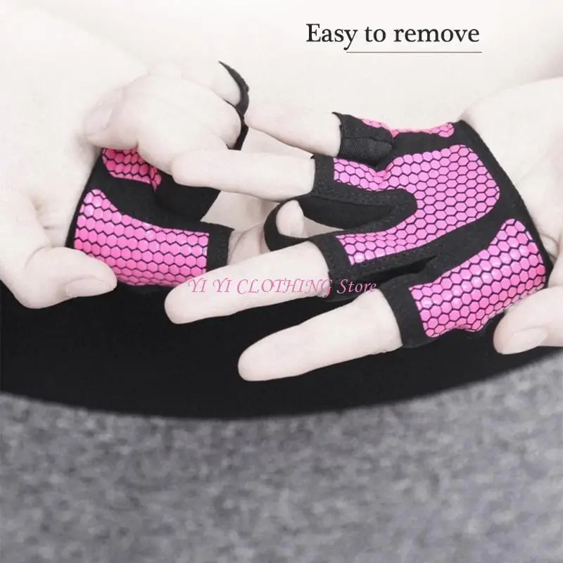 N5KF Antislip Fitness Gloves for Men and Women with Great Grip and Palms Protections for Daily Strength Training and Sport Gym