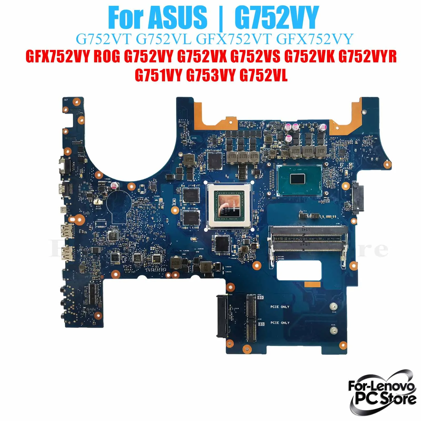 

G752VY For ASUS ROG G752VY G752VY G752VX G752VS G752VK G753VY G752VL Laptop Motherboard Laptop Mainboard