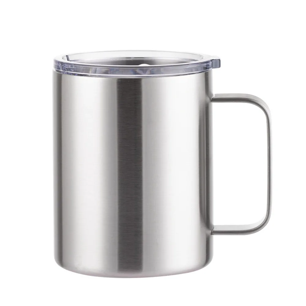 Fashion Stainless Steel Insulated Water Bottle Double-layer Simple Mini Vacuum Cup Leak-proof Non-Slip Thermos Cup Office/School