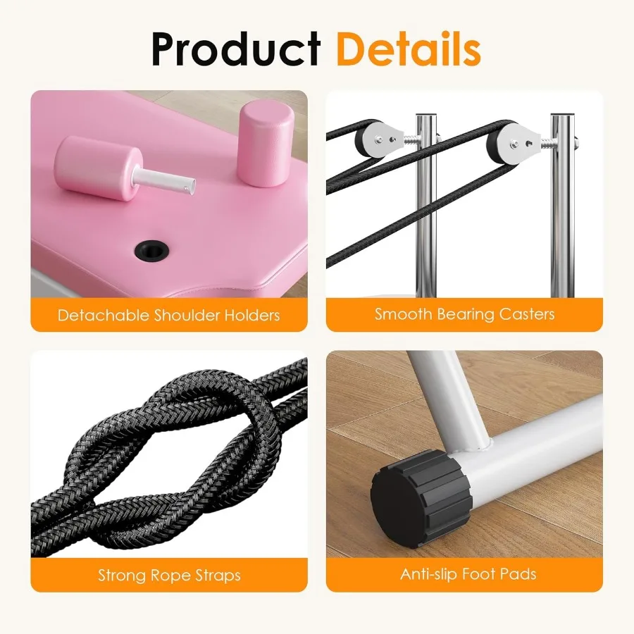 آلة بيلاتيس قابلة للطي لصالة الألعاب الرياضية المنزلية: معدات تمارين البيلاتيس المثالية للمبتدئين للياقة القلب عالية الكثافة مع #6