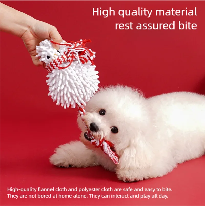 

Christmas Snowman Knot Pet Self Hi Cat Soothing Toy Small Dog Bite Resistant Pet Supplies Toy