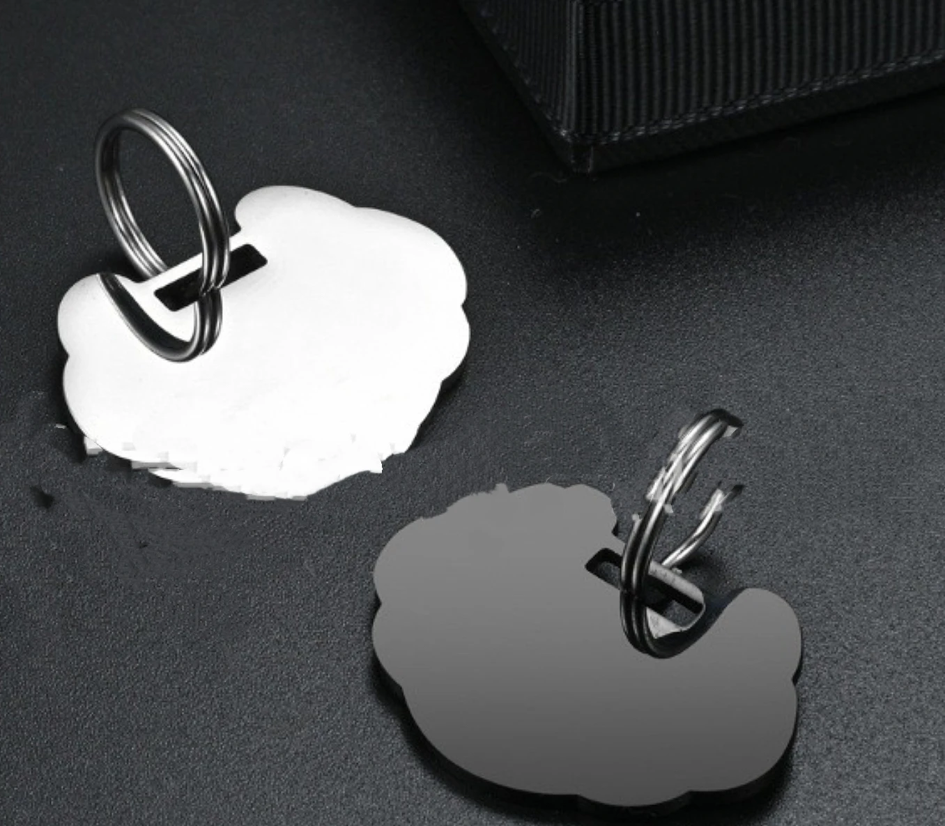 

20 Pieces New Stainless Steel 35x26x1.77mm Safety Lock Customized Engraved Hanging Tag Fashion Customized Accessories