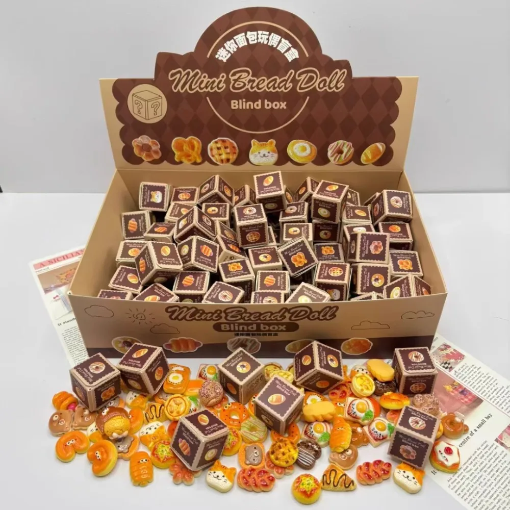 빵 블라인드 박스 귀여운 미니 베이킹 시뮬레이션 소형화 Shokugan 장신구 새로운 패션 섬세한 성격 데스크탑 장식품