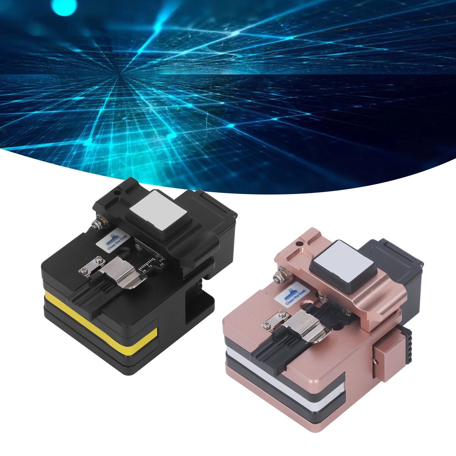 

Optical Fiber Cutter Connection Hot Melting High Accuracy Cutter Cutting Tool with Waste Box Optic Cutter Optic Cutting Tool