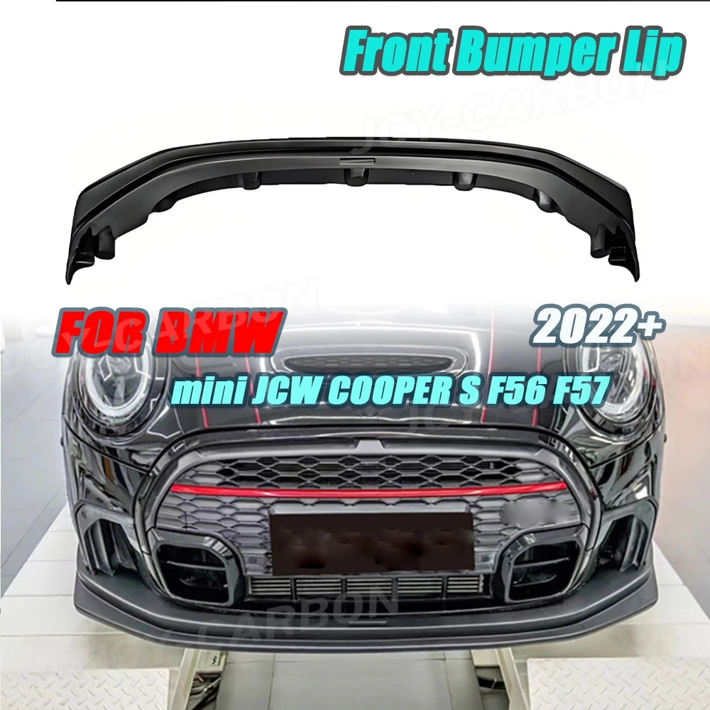 

Для BMW MINI Cooper JCW F56 F57 2022-2024 передний бампер из углеродного волокна, диффузор для губ, комплекты кузова, внешние аксессуары для автомобиля
