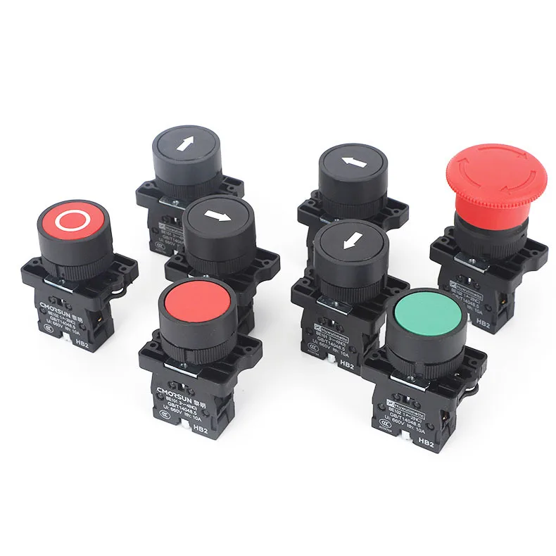 Push Button Switch Control Box Self-recovery Waterproof Button Switch Emergency Start Stop Industrial Hand-held 3 4 5 Hole Box