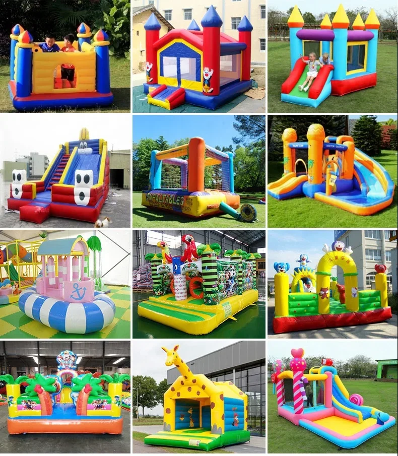 commercial cheap jungle speed game Inflatable Toys & Accessories bouncy castle trampoline bounce house