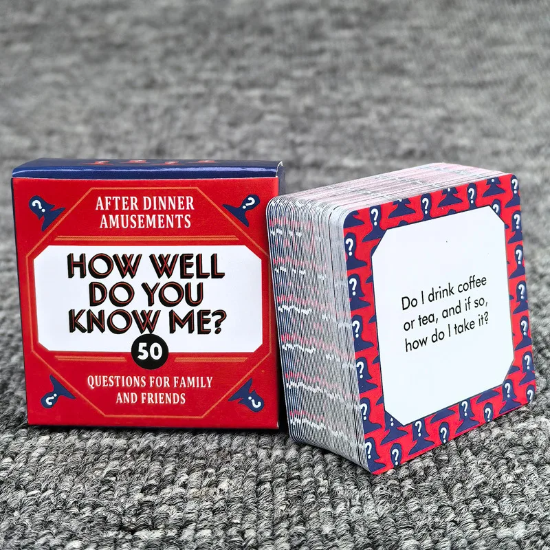 50 Pieces After-Dinner Amusements Cards - Nighttime Family Party Icebreaker Game, Kids' Educational Game Cards view 3