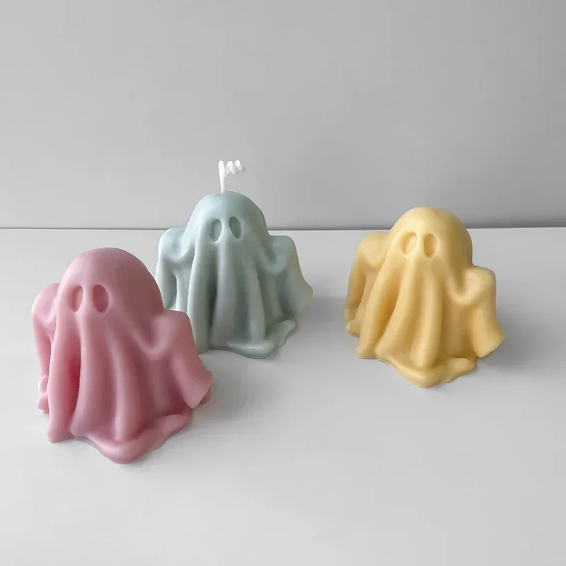 

Halloween Scented Candle Silicone Mold Ghost Mold DIY Handmade Plaster Production