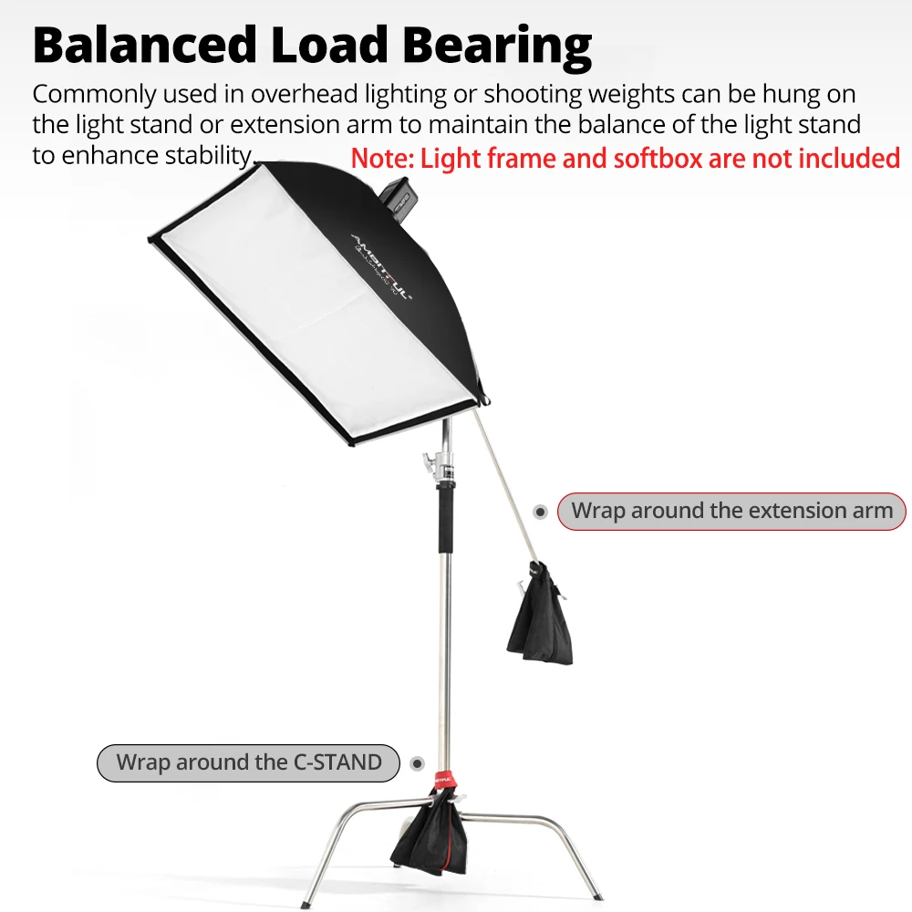 Ambitful Photography Sandbag 5KG Load-Bearing Light Stand Boom Arm Thickened Sandbag