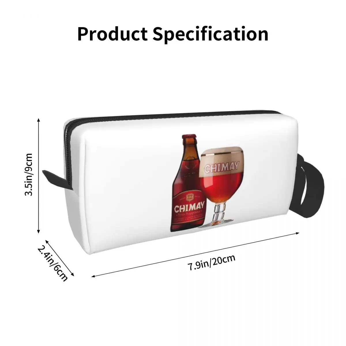 Chimay Logo Pencil Case for Kids Pen Box Pencil Bag Stationery Supplies Women Organizer Pouch - view 2