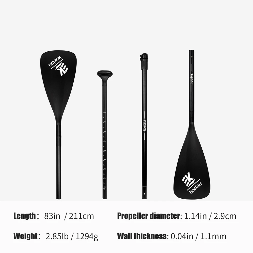 Inflatable Boat Paddle Sport Drifting Canoe Alloy Single-Blade Paddling/Double-Blade 210cm Paddle Blades Adjustable Kayak Paddle