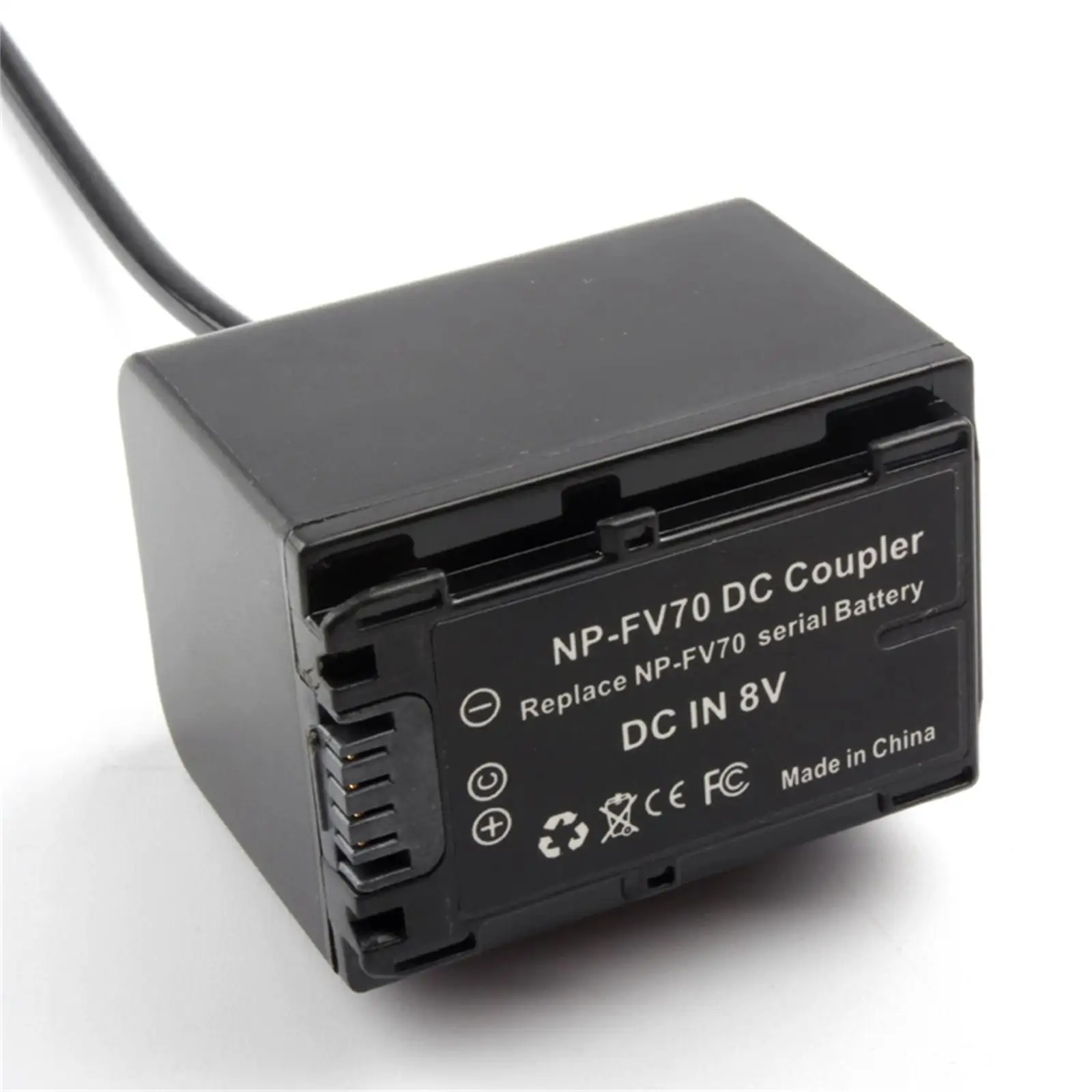 D-TAP to FV70 Dummy Battery DC Coupler for Sony FDR-AX100E HDR-TG3E Camcorder