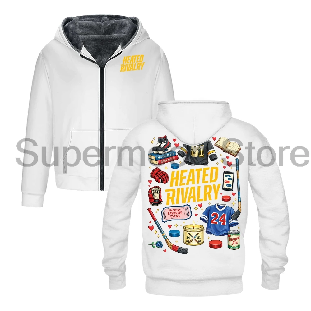 Hollander Rozanov Merch Heated Rivalry Outerwear Coat Unisex Long Sleeve Zip Up Hoodie Women Men Hooded Jacket Parkas