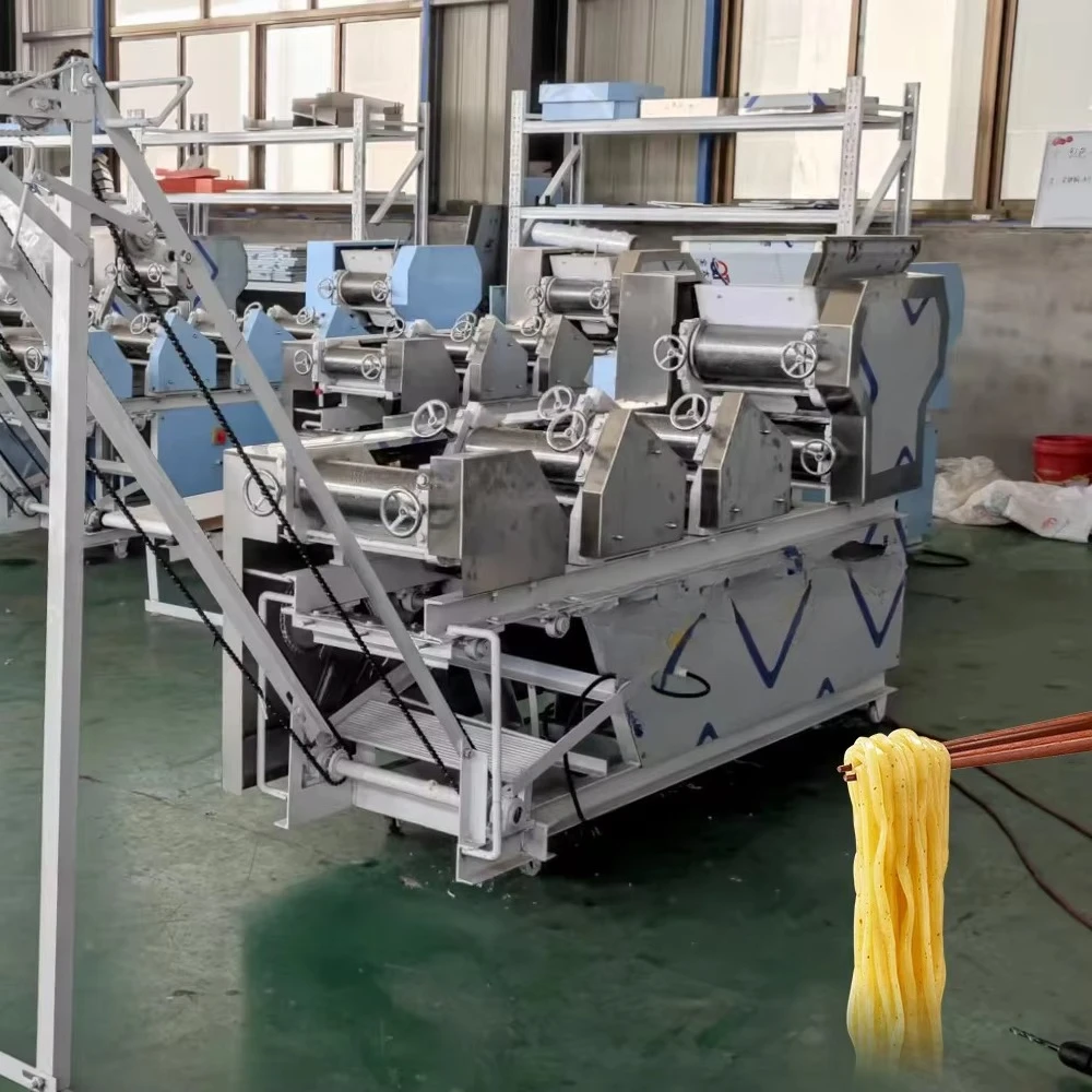 Commercial fresh noodle machine-5 roll press, restaurant 120-300 kg/h