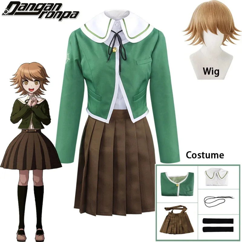 

Anime chirebecca Fujisaki cosplay costumes women dress uniforms suit Halloween carnival dananronpa costume clothes